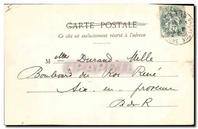 A Corniche d'or, Colanques, Cabo Marrom, Ponta do Esterel — Editor Léon Gille, n° 483 — Verso