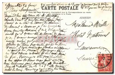 Passagem da Rivoire - Dauphiné — Linha da Mure - E.R. - n° 1037 — Verso