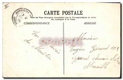 Dauphiné - Ligne de la Mûre - La Pierre-Percée - E.R. - n°1077 — Verso