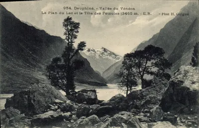 Dauphiné - Vale do Vénéon — O Plano do Lago e a Cabeça das Fétoules (3465 m) — Fot H. Guiguet