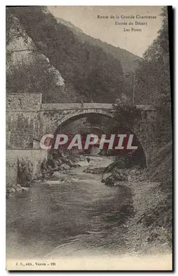 Rodovia da Grande Chartreuse — Entrada do Deserto — Os Pontes — J. G., editor, Voiron - 121