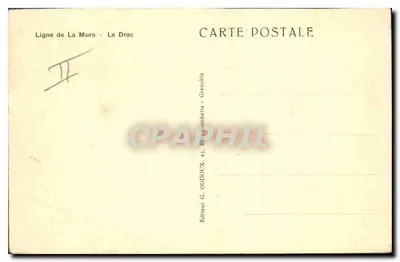 Linha de La Mure - Le Drac — G. Oddoux, Grenoble — Verso