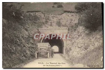O Túnel do Pas de la Fosse (867m) — 1910 — Coleção L. Grimal, Chambéry