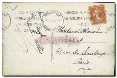 Berck-Plage — El Kursaal - El Casino — CAP — Reverso