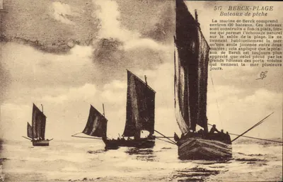 Berck-Plage — Bateaux de pêche — éditeur non identifié, n° 517