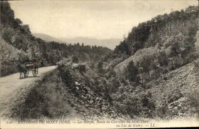 Arredores do Mont-Dore — As Gorges, Estrada de Clermont do Mont-Dore ao Lago de Guéry — LL. — N° 116