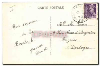 O Mont-Dore — Estrada do Sancy — A Auvergne — Verso