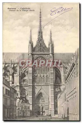 Amiens — Catedral. Portal da Virgem Dourada — Callin, V. P. 85