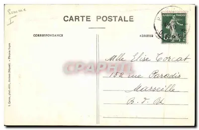 Amiens - Katedra. Arcy-budynki nawy — L. Caron, fot. wyd. Amiens (Złożone). N° 588 — Rewers
