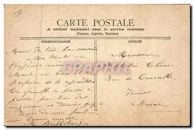 Amiens — KATEDRAŁA — Wydawca: N. B. Nattelheim — Rewers