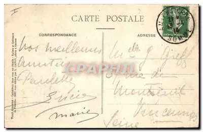 Amiens — Katedra z lotu ptaka — L. C. — Rewers