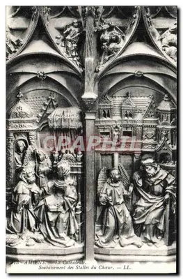 Amiens — A Catedral. Base das Cadeiras do Coro. — LL. — N° 215