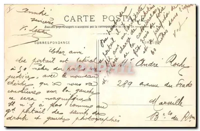 Amiens - Kathedraal - Poort van de Gouden Maagd — I. Caron, fot.-edit., Amiens - Platen Jouglais — Achterkant