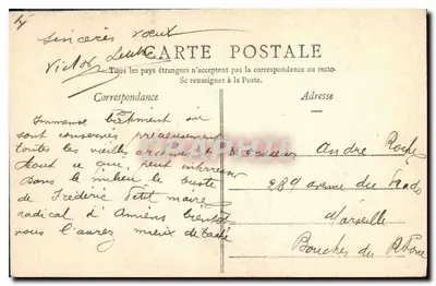 Amiens — Biblioteka — L. Caron, fot. i wyd., Amiens. — Plaques Jouglais. — Rewers