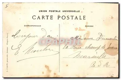 Amiens — Muzeum Picardii — I. CARON, fotograf, Amiens — Rewers