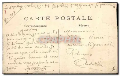 Clermont-Ferrand (P.-de-D) — Kerk Notre-Dame-du-Port — Uitgever: Lethrongelle, Parijs, n° 464 — Achterkant