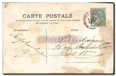 Clermont-Ferrand — Ogród Botaniczny — L.b. Bougé-Béal, 21 Rue de l’Ecu — Rewers