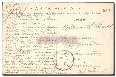 Montminjour — A Capela St-Césaire & a Torre — editor não visível — Verso