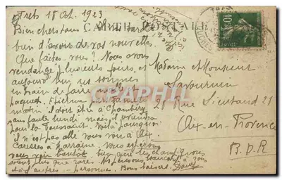 Tarascon — Wejście i wieże Zamek Króla Renego — Wydawca nieznany, nr 2082 — Rewers