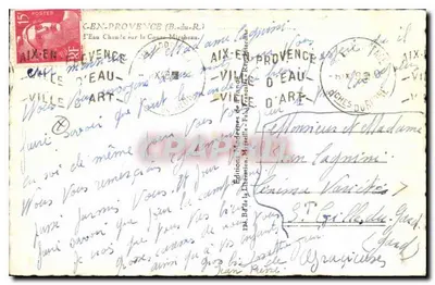 Fonte do Elefante em Aix-en-Provence — Edições da Criação, Mirabeau — n° 104 — Verso