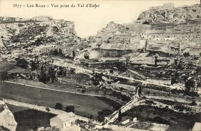 Les Baux - Vista tirada do Vale do Inferno — Ruat, editor n°3877