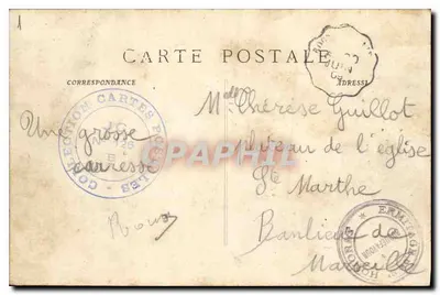 Roquefavour - O Aqueduto — P. Ruat, editor, Marselha, n° 393 — Verso
