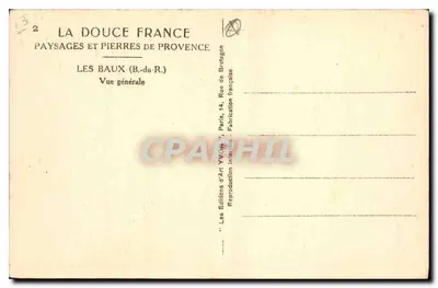 Les Baux (B.-du-R.) — Widok ogólny — La Douce France — Rewers
