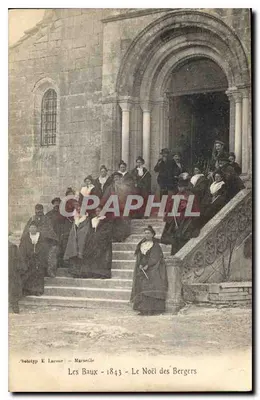 Les Baux - O Natal dos Pastores — fototipia E. Lacour - Marselha - 1843