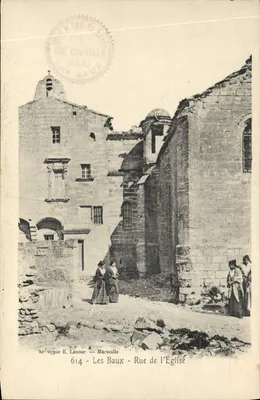 Les Baux - Rue de l'Église — Editor E. Lacour, n° 614
