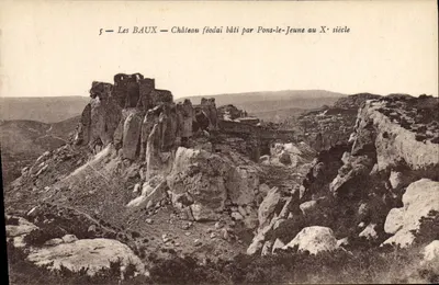 Les BAUX — Castelo feudal construído por Pons-le-Jeune no século X