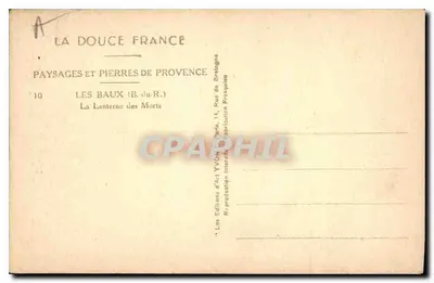 Les Baux (B.du-R.) — Latarnia Śmierci — Wydawnictwo Art YVON — Rewers