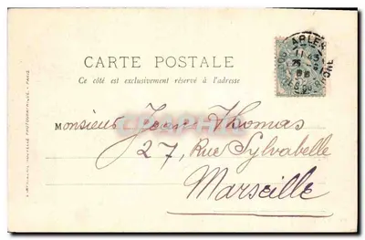 Okręg Arles — Mont-Major — Ruiny klasztoru — LL — 24 sierpnia 1905 — Rewers