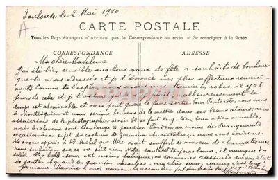 Les Baux — Casas Trogloditas — E. LEBON, Maîtrise — Verso