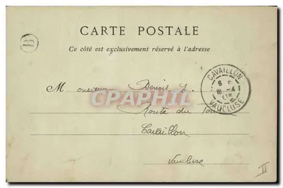 Les Baux — La Voie Romaine et la Salle d'Armes — Collections ND. Phot — Achterkant