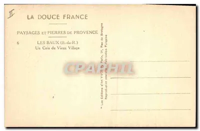 Les Baux (B.-du-R.) — Kąt Starego Miasta — Les Éditions d'Art Yvonne Paris — Rewers