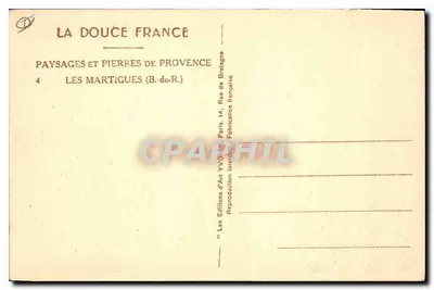 Les Martigues — Visvangstkade — Uitg. YVO, n°4 — Achterkant
