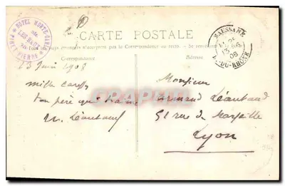 Les Baux - Pavillon della Corte d'Amore — P. Ruat, Editore, Marsiglia, n° 618 — Verso