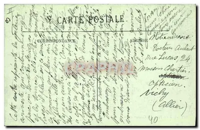 Vichy — De Gedekte Galerijen — Uitgave Charlier, Opticien — Achterkant