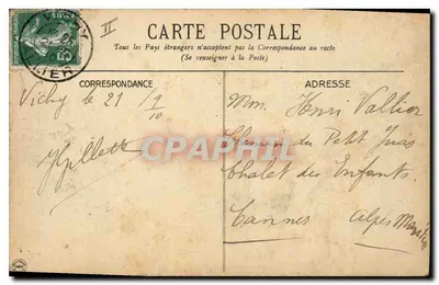 Vichy — Przejście i Hotel Pocztowy — G.D. — Rewers