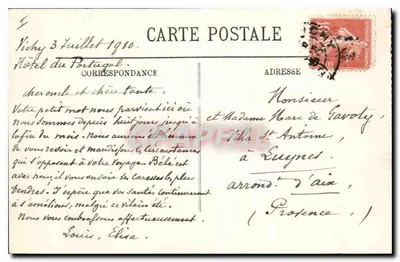 Vichy — The Emperor's Chalet — LL. n° 234 — Back