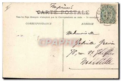 Corniche d'Or - Castelo de La Napoule — P. L. Maillan édit. Cannes 382 — Verso