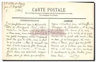 L'ESTÉREL — Obélisque do Malinfernet — A. Bandierl — Saint-Raphaël — Verso