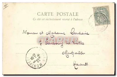 Schule von Esterel — Blick durch die Korkbäume — Verlag unbekannt — Rückseite