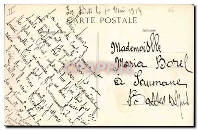 Massif de l'Estérel — A Roche Trouée — Paul Vasseur, editor — Nice — Verso