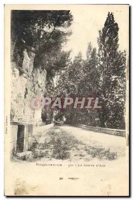Roquefavour — A estrada de Aix — Fot. Lacour, n° 502