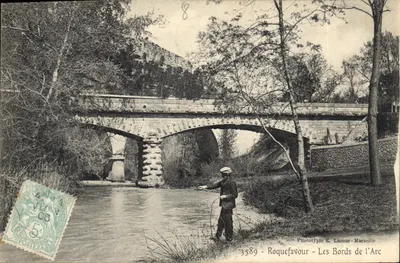 Roquefavour — Os bordos do Arco — Fototipia E. Lacour - Marselha