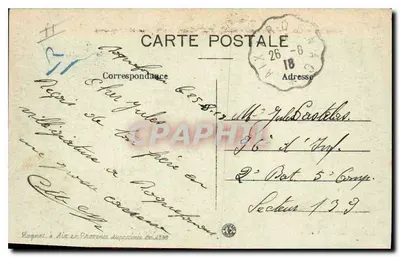 Vizinhança de Aix-en-Provence — ROQUEFAVOUR — A Estação e o Aqueduto — Verso
