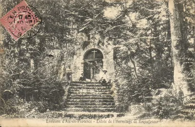 Arredores de Aix-en-Provence — Entrada da Hermitagem de Roquefavour — foto Guitiard
