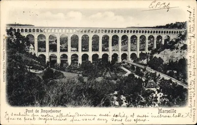 Ponte de Roquefeuil — Marselha — C. Maritine, editor, Vichy-Marcelle
