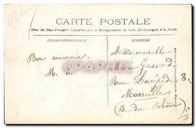 Boulogne-sur-Seine — Statua Pugeta w Ogrodzie Miasta — Wydawca: 2100 — Rewers